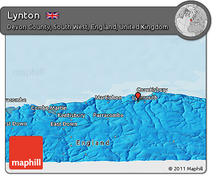 Political 3D Map of Lynton