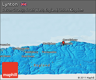 Political 3D Map of Lynton