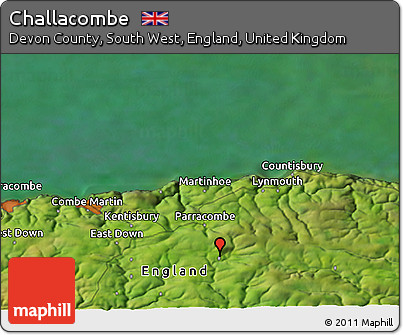 Satellite 3D Map of Challacombe
