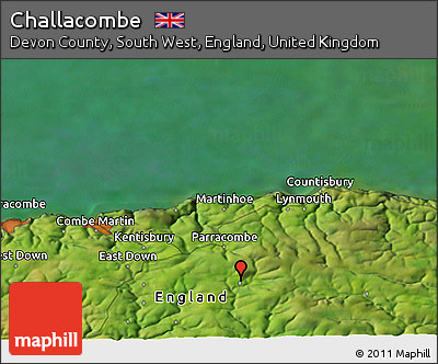 Satellite 3D Map of Challacombe