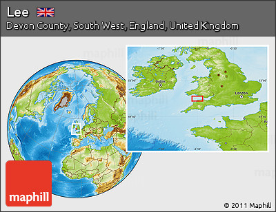 Physical Location Map of Lee