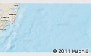 Shaded Relief 3D Map of the area around 51° 19' 36" N, 55° 10' 29" W