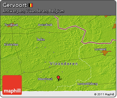 Physical 3D Map of Gervoort