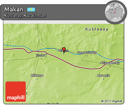 Physical 3D Map of Makan