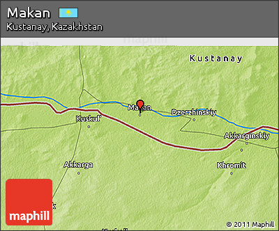 Physical 3D Map of Makan