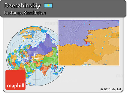 Political Location Map of Dzerzhinskiy
