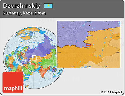 Political Location Map of Dzerzhinskiy