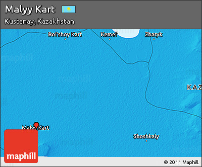Political 3D Map of Malyy Kart