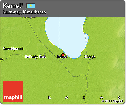 Physical Map of Kemel'