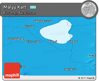 Political Panoramic Map of Malyy Kart