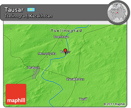 Political 3D Map of Tausar
