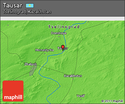 Political 3D Map of Tausar