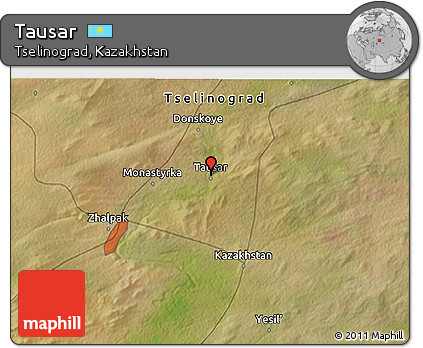 Satellite 3D Map of Tausar