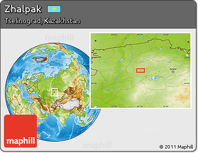 Physical Location Map of Zhalpak