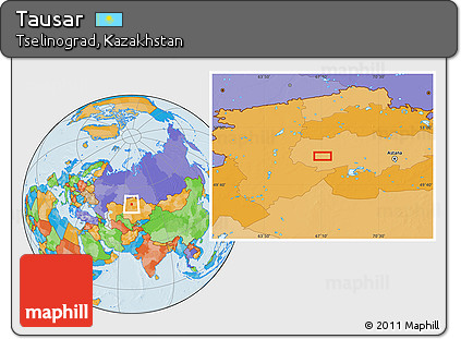 Political Location Map of Tausar