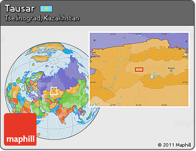 Political Location Map of Tausar