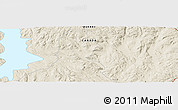 Shaded Relief Panoramic Map of the area around 51° 19' 36" N, 67° 55' 30" W