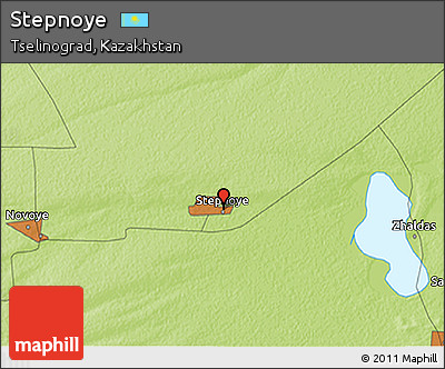 Physical 3D Map of Stepnoye