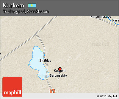 Shaded Relief 3D Map of Kurkem