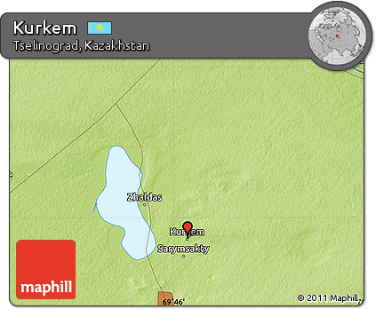 Physical Map of Kurkem