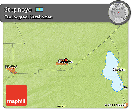 Physical Map of Stepnoye