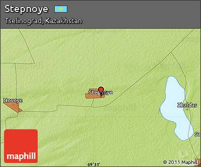 Physical Map of Stepnoye