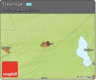 Physical Map of Stepnoye