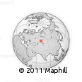 Outline Map of the Area around 51° 19' 36" N, 69° 46' 30" E, rectangular outline