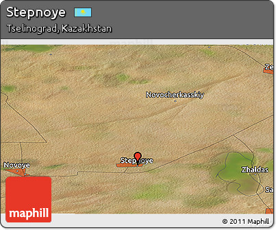 Satellite Panoramic Map of Stepnoye