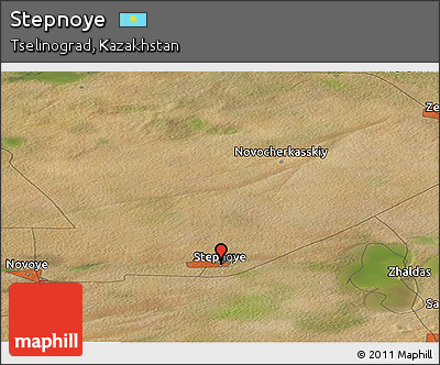 Satellite Panoramic Map of Stepnoye
