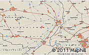 Shaded Relief Map of Brüggen