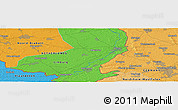 Political Panoramic Map of Tönisvorst