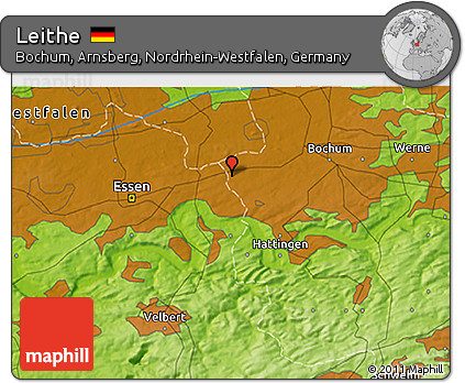 Physical 3D Map of Leithe