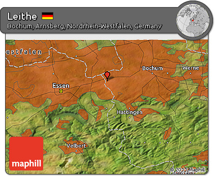 Satellite 3D Map of Leithe