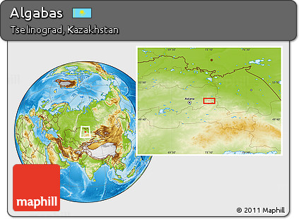 Physical Location Map of Algabas