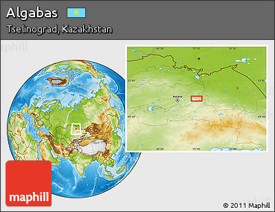 Physical Location Map of Algabas
