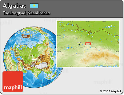 Physical Location Map of Algabas