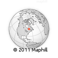 Outline Map of the Area around 51° 19' 36" N, 73° 1' 30" W, rectangular outline