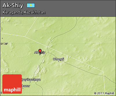 Physical Map of Ak-Shiy