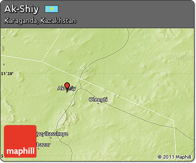 Physical Map of Ak-Shiy