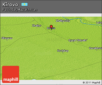 Physical Panoramic Map of Kīrovo