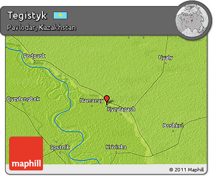 Physical 3D Map of Tegistyk