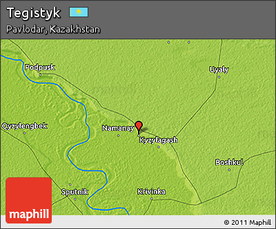 Physical 3D Map of Tegistyk