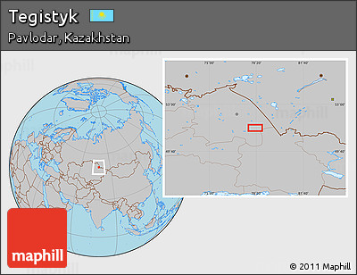 Gray Location Map of Tegistyk