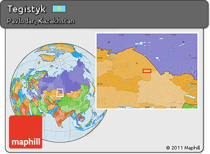 Political Location Map of Tegistyk
