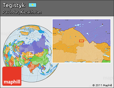Political Location Map of Tegistyk