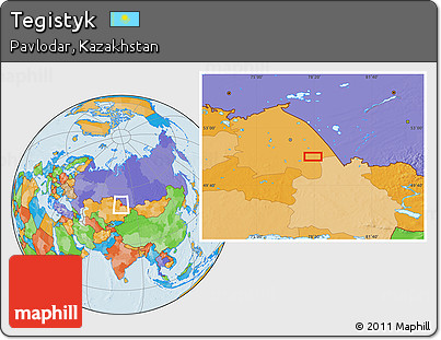 Political Location Map of Tegistyk
