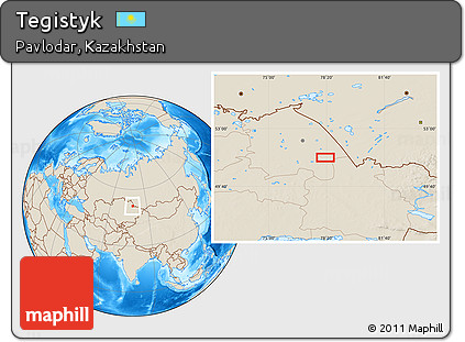 Shaded Relief Location Map of Tegistyk