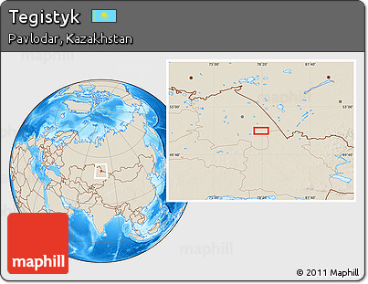 Shaded Relief Location Map of Tegistyk