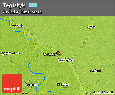 Physical Map of Tegistyk